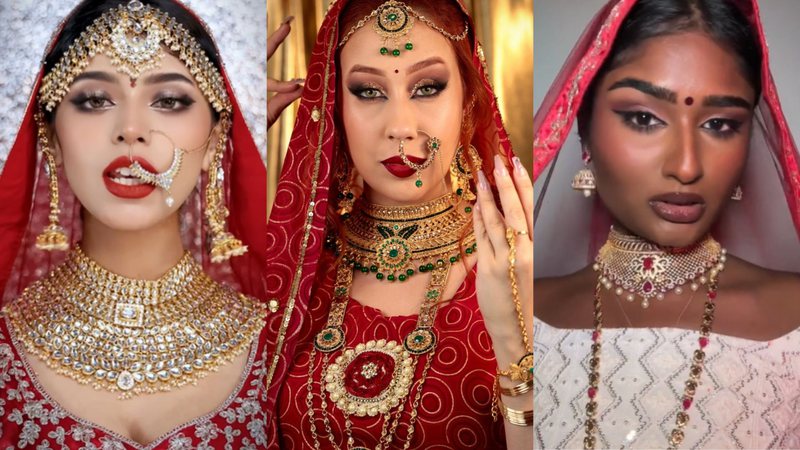 Asoka makeup? Conheça a trend indiana com milhões de visualizações no TikTok - Reprodução/Instagram/TikTok
