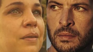 Maria Bruaca (Isabel Teixeira) irá desmaiar diante de Levi (Leandro Lima). - TV Globo