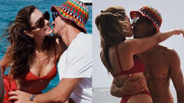 Giovanna Lancellotti troca carícias em passeio de barco com o namorado. - Instagram/@gilancellotti