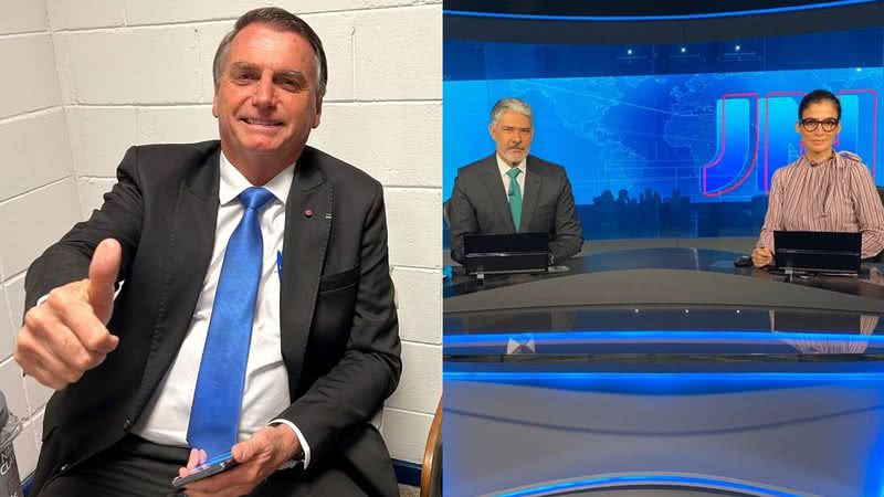 Bolsonaro alegou que os apresentadores do 'Jornal Nacional' favoreceram Lula - Instagram/@jairmessiasbolsonaro@jornalnacional