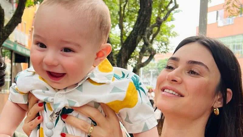 Thaila Ayala se derrete com seu filho Francisco, de 8 meses - Instagram/@thailaayala