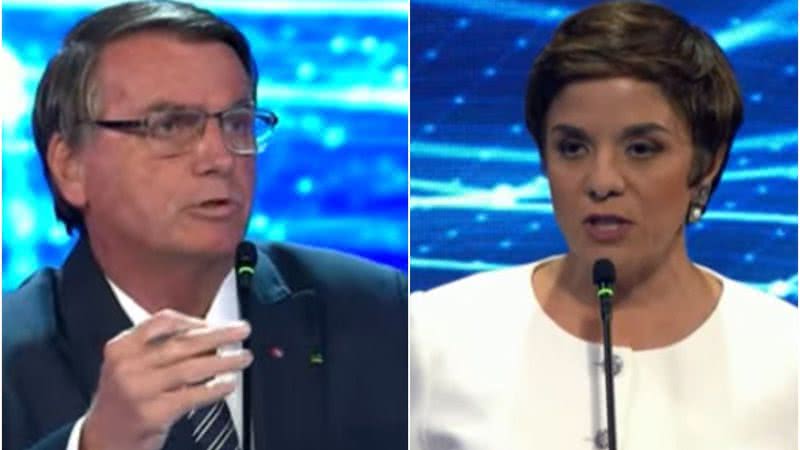 Bolsonaro atacou Vera Magalhães em debate da Band - Reprodução/Band