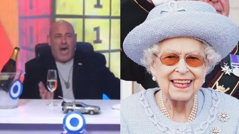 Apresentador comemora morte de rainha Elizabeth com espumante - Reprodução/Internet e Instagram/@theroyalfamily