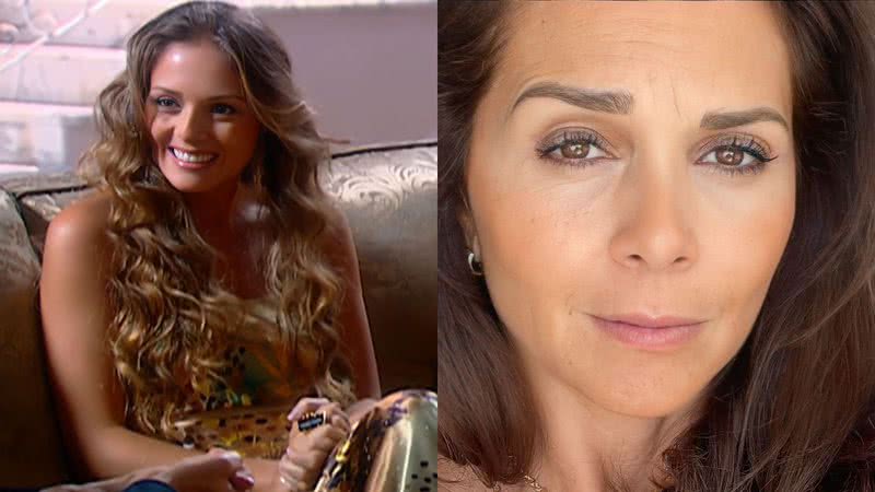 Fabiana Alvarez está no ar com a reprise da novela 'Maria Esperança' - Reprodução/SBT e arquivo pessoal