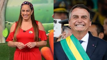 Silvia Abravanel publicou uma foto ao lado de Jair Bolsonaro em seu Instagram - Instagram/@silviaabravanel@jairmessiasbolsonaro