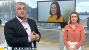 Fachel e Susana Ramiro emocionados com a morte da colega. - TV Globo