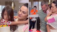 Malvino Salvador deixa bolo de aniversário da filha cair no chão - Instagram/@eumalvinosalvador