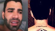 Gusttavo Lima fecha as costas com tattoo e web detona o resultado. - Instagram/@gusttavolima