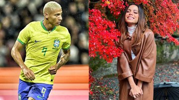 Craque revelou que sua vida amorosa está agitada devido ao sucesso nas quadras - Instagram/@richarlison e @anitta