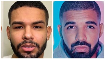 Vyni ao lado do rapper americano Drake. - Instagram/@vyniof