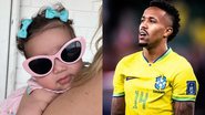 Éder Militão encantou a web ao mostrar cliques com a filha, Cecília. - Instagram/@edermilitao