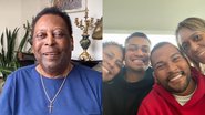 Filhos de Pelé posaram juntos em foto - Reprodução/Instagram