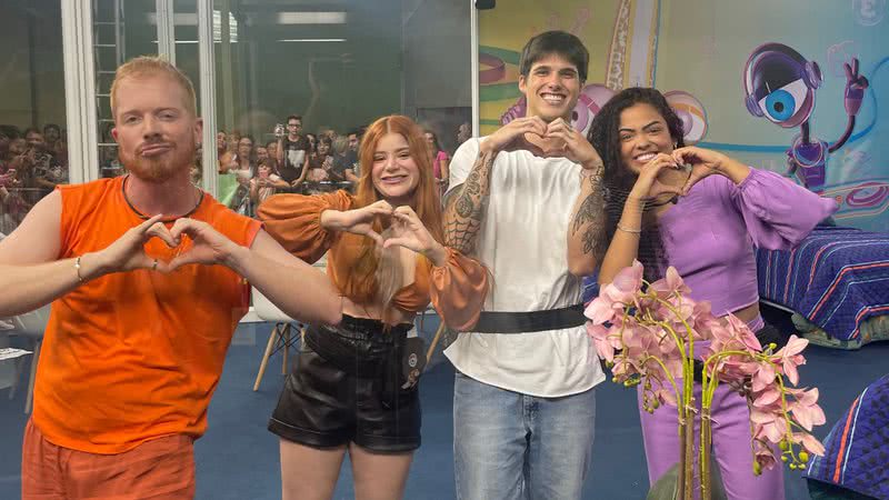 Manoel, Giovanna, Gabriel e Paula participaram da Casa de Vidro do BBB 23 - Globo