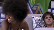 Gabriel foi alvo de críticas após fazer caretas para o novo visual de Tina no BBB 23. - TV Globo