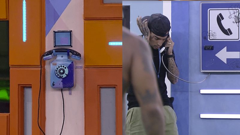 Mc Guimê atendeu o Big Fone e deu início às surpresas da semana turbo do BBB - Tv Globo