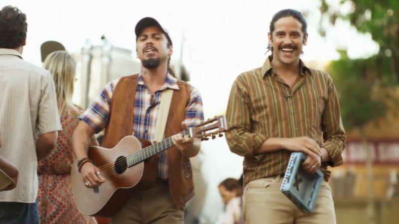 Tonho e Palmito são os cantadores de 'Mar do Sertão' - Foto: Reprodução/TV Globo