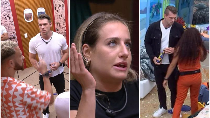 Cristian brigou com Fred, Bruna, Paula e outros participantes do BBB 23 - Globoplay