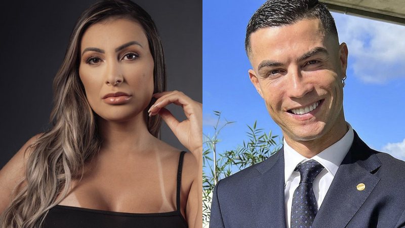 Anressa Urach relembrou seu caso com Cristiano Ronaldo no podcast 'Inteligência Ltda' - Instagram/@anazagoemauricio e @cristiano