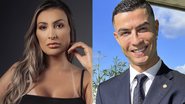 Anressa Urach relembrou seu caso com Cristiano Ronaldo no podcast 'Inteligência Ltda' - Instagram/@anazagoemauricio e @cristiano