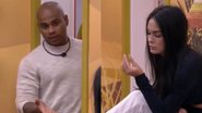 Cezar Black e Larissa se desentendem. - Reprodução/GloboPlay