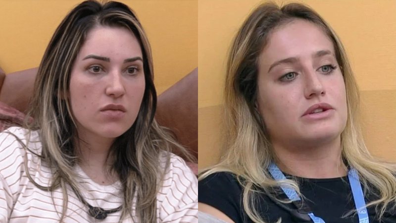 Amanda e Bruna Griphao se desentenderam na casa do BBB 23 - Reprodução/TV Globo