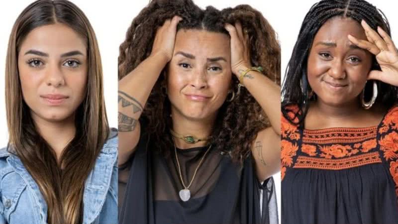 Key Alves, Domitila e Sarah disputam a permanência no BBB 23. - TV Globo