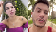 Maíra Cardi afirmou que Arthur Aguiar não lida bem com críticas em esclarecimento no Instagram - Instagram/@mairacardi e @arthuraguiar