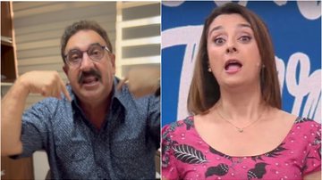 Ratinho e Cátia Fonseca demonstraram insatisfação com o golpe. - Instagram/@oratinho e Band