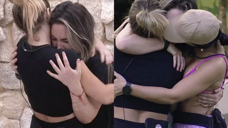 Amanda estava disputando a segurança no pódio com Alien Wirley, Bruna Griphao e Larissa - TV Globo