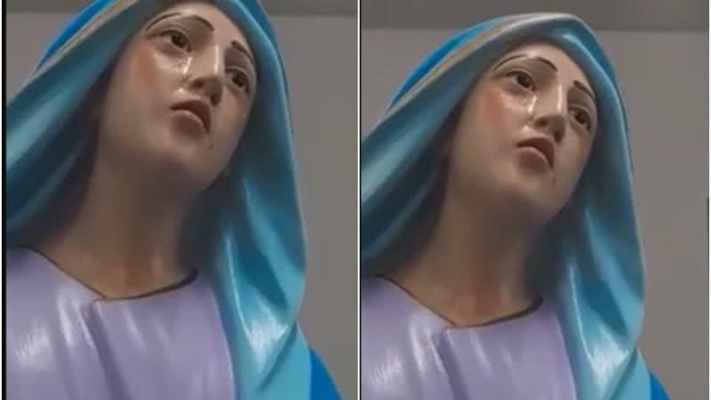 Imagem de Nossa Senhora das Dores chorou em igreja de MG - Reprodução/Correio Braziliense