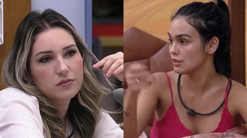 Larissa e Amanda se estranharam após conversa com Alface - Reprodução/TV Globo