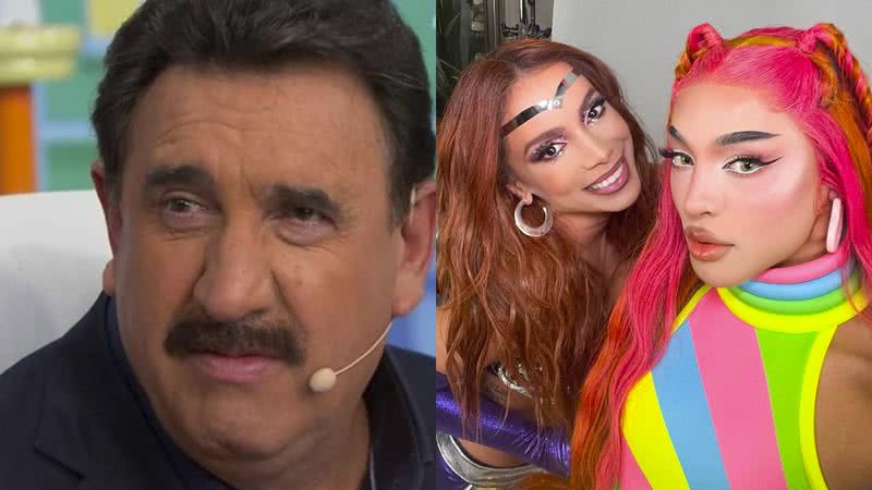 Ratinho não poupou as críticas ao falar sobre Anitta e Pabllo Vittar - SBT e Instagram/@anitta