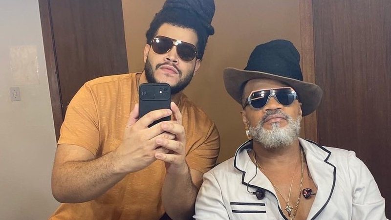 Carlinhos Brown mostrou que um papai coruja fofo. - Instagram/@carlinhosbrown