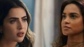 Chiara (Jade Picon) e Brisa (Lucy Alves) em 'Travessia'. - TV Globo