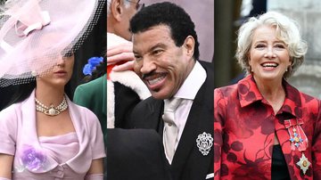 Katy Perry, Lionel Richie e Emma Thompson foram alguns dos famosos convidados que compareceram à coroação do Rei Charles III - Getty Images