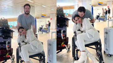 Maíra Cardi reaparece nas redes sociais de cadeira de rodas: “Sem conseguir andar” - Reprodução/Instagram