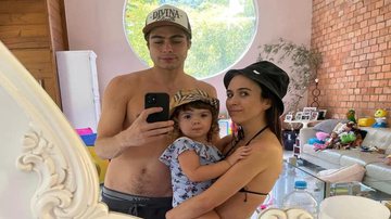 Rafael Vitti e Tatá Werneck com a filha do casal, Clara Maria. - Instagram/@rafaavitti