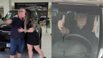 Amanda Meirelles cumpre promessa e presenteia o pai com carro conquistado no BBB - Reprodução/Instagram