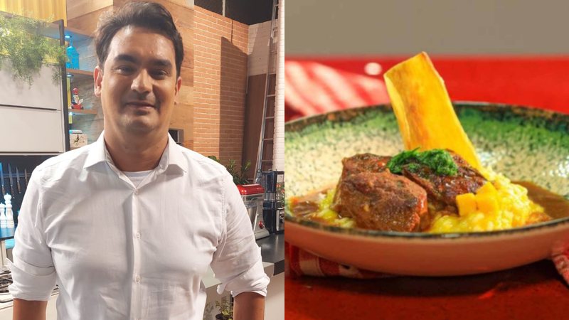 Chef Fabiano Alvez participa do Concurso Minha Receita de Sucesso com seu Ossobuco com Risoto de Manga e Chips de Mandioca - AnaMaria Receitas