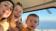 Thaila Ayala e a amiga Fiorella Mattheis com o filho Francisco - Instagram/@thailaayala