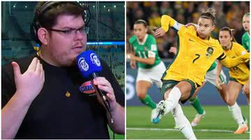 Canal de Casimiro Miguel se pronunciou sobre os comentários preconceituosos durante a transmissão. - CazéTV e FIFA