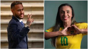 Web comparou os valores dos camisas 10 do Brasil. - Instagram/@neymarjr e @martavsilva10