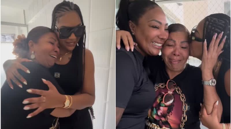 Mãe e avó de Ludmilla se emocionaram com a surpresa do imóvel - Instagram/@ludmilla