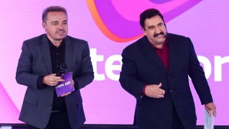 Os dois apresentadores compartilharam o palco algumas vezes. - SBT