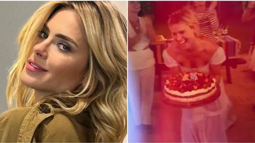 Carolina Dieckmann derrubou o bolo de aniversário de 45 anos - Instagram