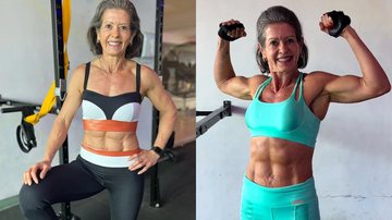 Musa fitness de 61 anos, ela inspira os seguidores ao mostrar treinos e rotina saudável - Arquivo pessoal