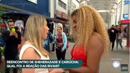 Rachel Sheherazade e Cariúcha se reencontraram no 'Domingo Espetacular' - Record TV