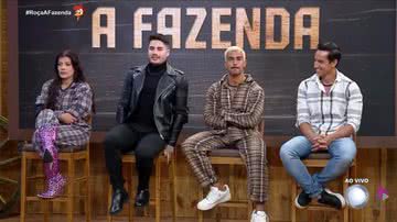 Jaquelline, Lucas, Yuri e Henrique estão na Roça de 'A Fazenda 15' - Record TV
