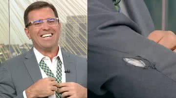 Telespectadores do ‘Bom Dia SP’ repararam no detalhe das roupas de Bocardi - TV Globo