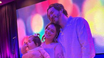Viih Tube e Eliezer foram batizados no mesmo dia da filha, Lua Di Felice, de sete meses - Reprodução/Instagram